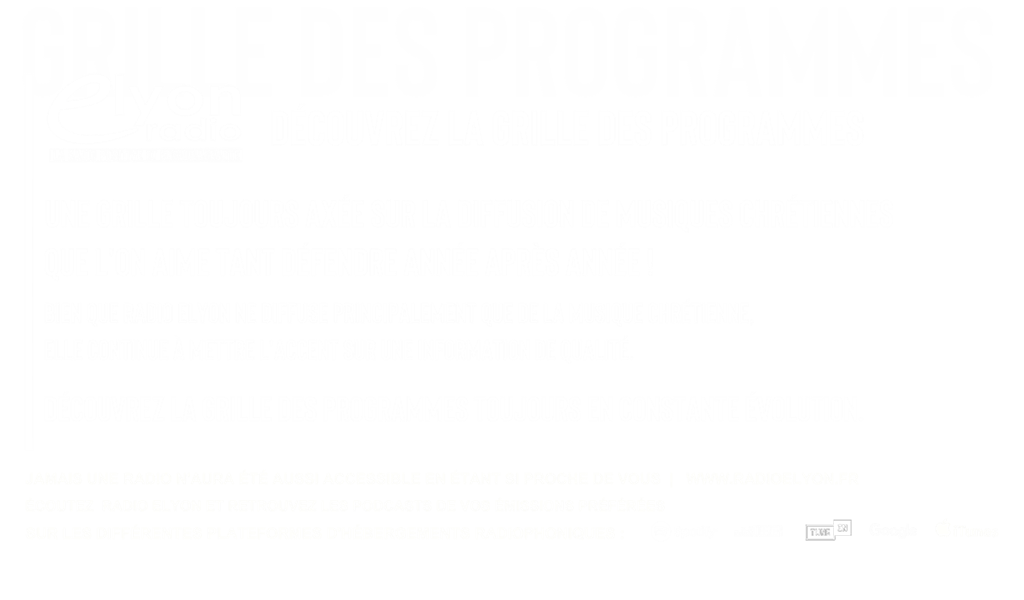 Grille des programmes